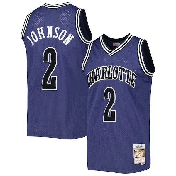 Larry Johnson CHA Swingman Jersey - high-quality team-jersey