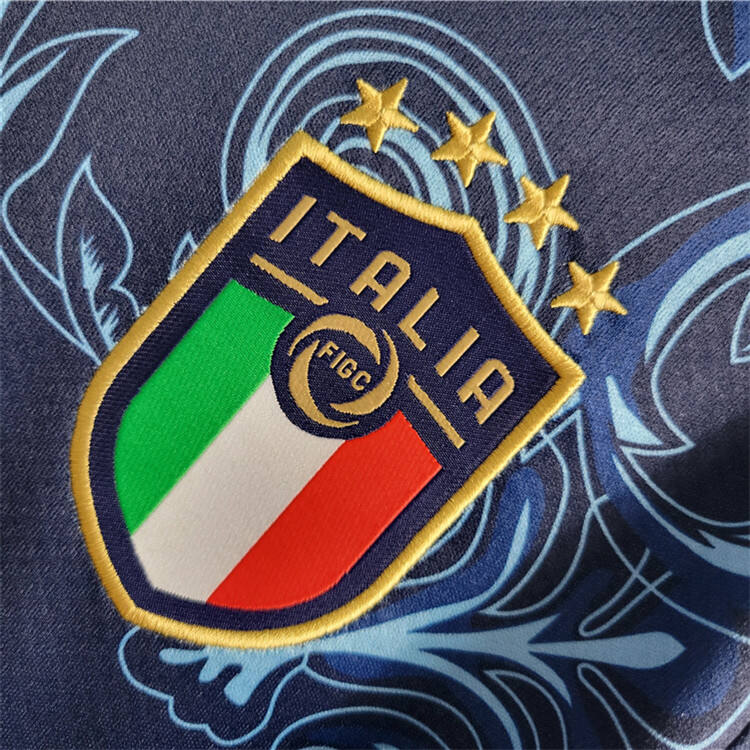 High Quality Official Official Italy X Versace Blue Shirt