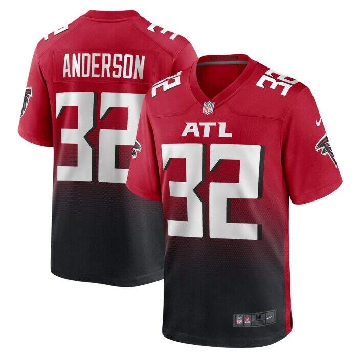 Men's Atlanta Falcons Jamal Anderson Nike Red Retired Play...