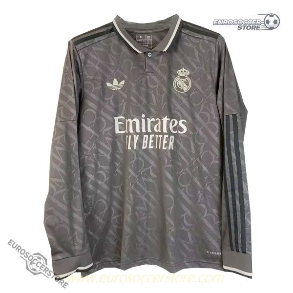 Real Madrid's 24-25 Season Third Long Sleeve Football Jersey