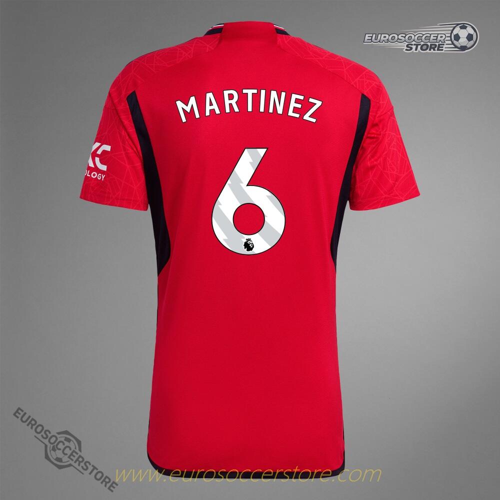23-24 Season Manchester United Home Jersey No.6 MARTINEZ Version