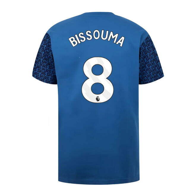 Licensed Spurs Tottenham Hotspur Graphic T Shirt Blue Bissouma #8 U...