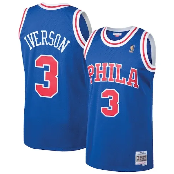 Allen Iverson PHI Swingman Jersey - retro premium athletic workout