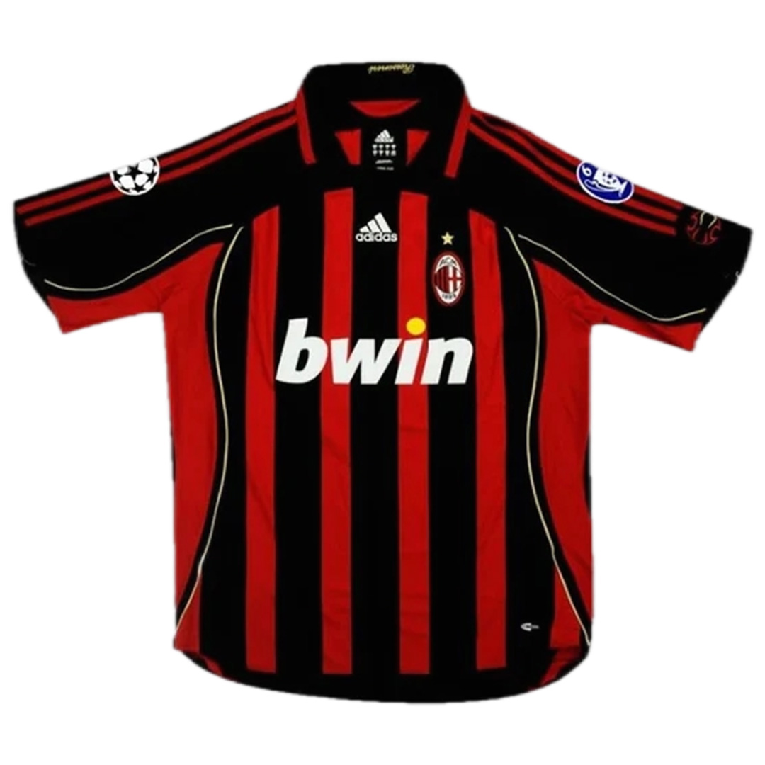 RONALDO 99 AC Milan 0607 Retro Champion League Home Shirt - Official