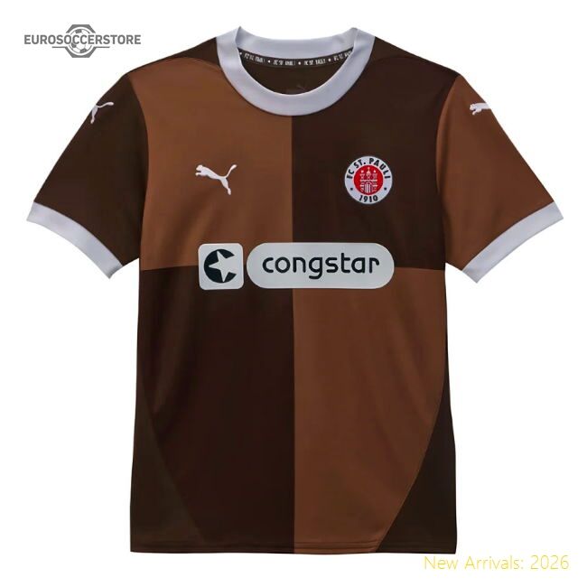 2024-2025 St Pauli Home Shirt (kids) (afolayan 17) - Excellent Value