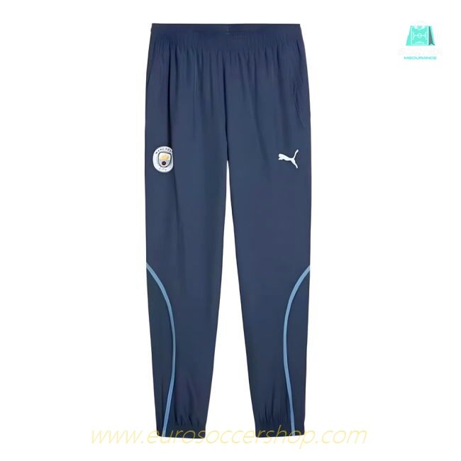2024-2025 Man City Prematch Woven Pants (Blue)