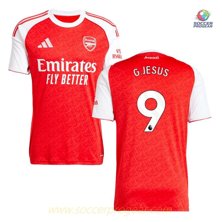 Arsenal Home Team Jersey 2025-2026 Season Jesus