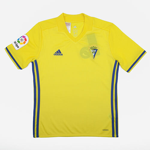 Moisture Wicking Cádiz CF Home 201718 Soccer Jersey Shirt