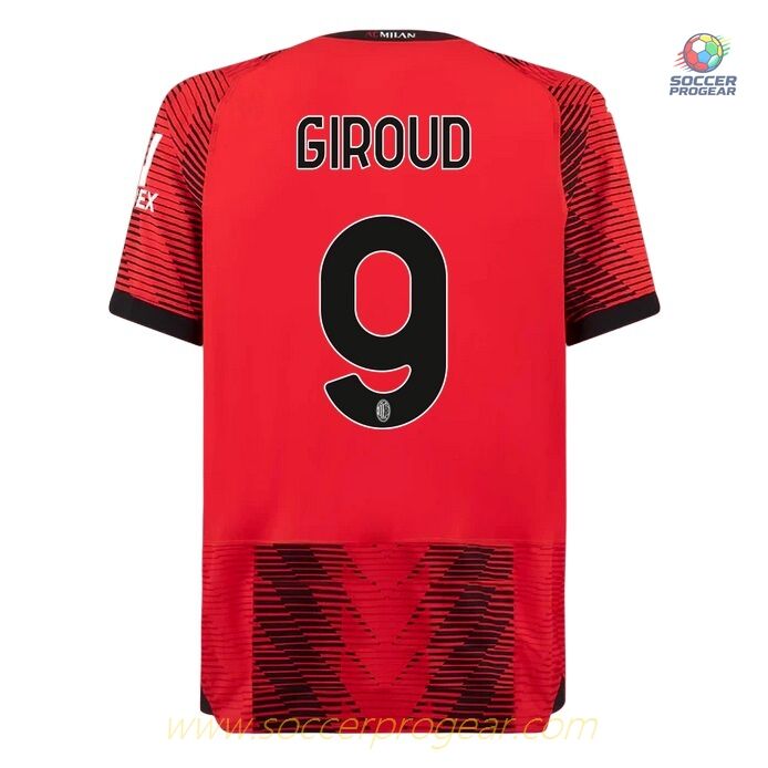 Milan AC Home Soccer Football Jersey 2023 2024 Giroud