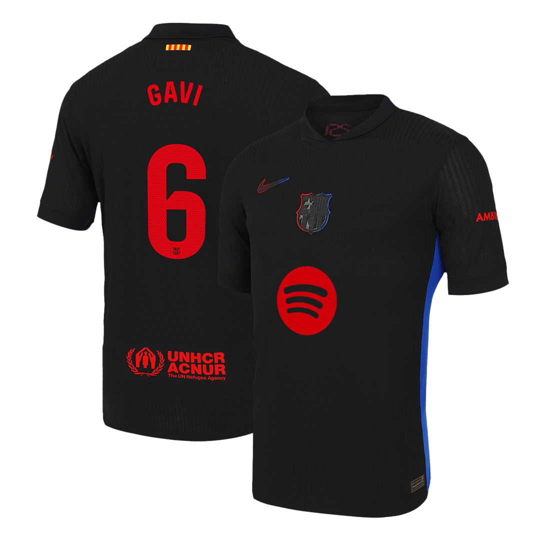 Player Version GAVI #6 Barcelona Away Soccer Jersey 2024/25 - Spotify