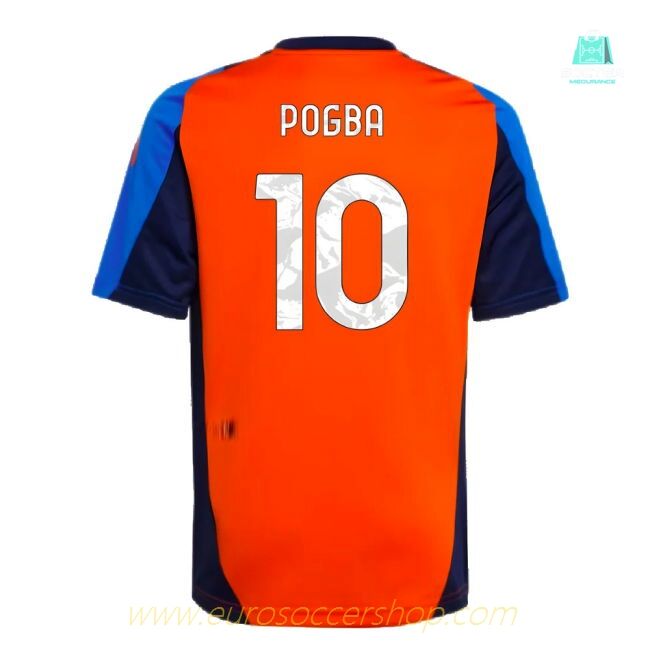 2024-2025 Juventus Training Jersey (Orange) - Kids (Pogba 10)
