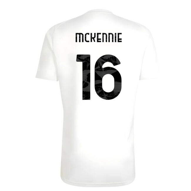 Top Tier Juve Juventus Training Shirt White Mckennie #16 Latest Ed...