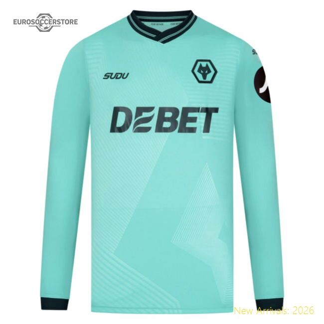 Official 2025-2026 Wolves Long Sleeve Away Shirt - Premium Quality