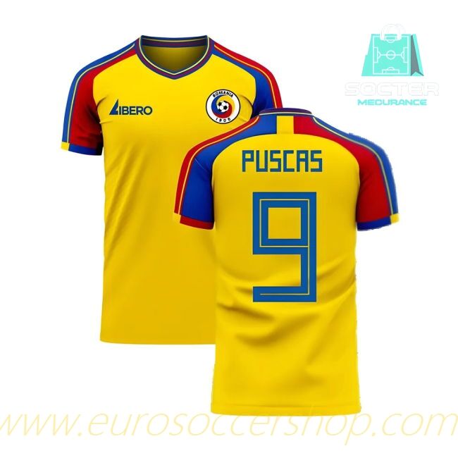 2025-26 Collection Romania Home Shirt Design Concept (PUSCAS 9)