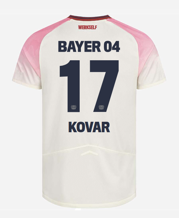 Away Jersey of Bayer 04 Leverkusen for KOVAR 17 in the 25-26 Season