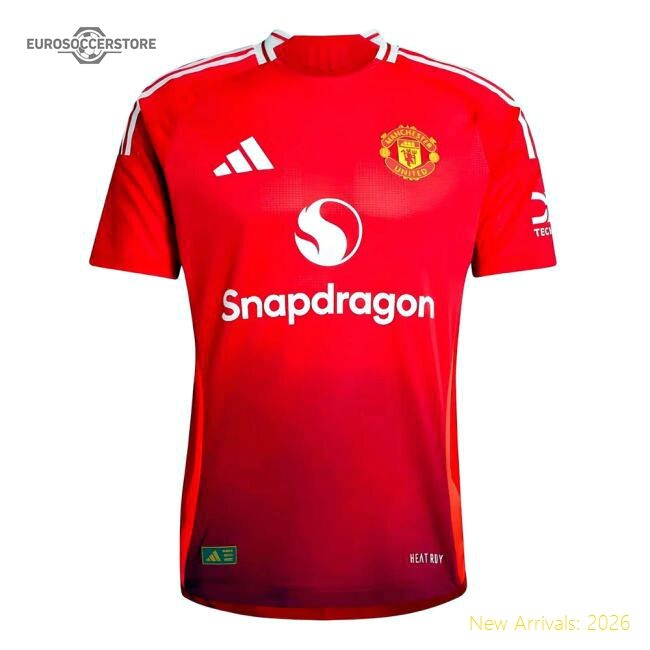 Official 2024-2025 Man Utd Authentic Home Shirt - Premium Quality