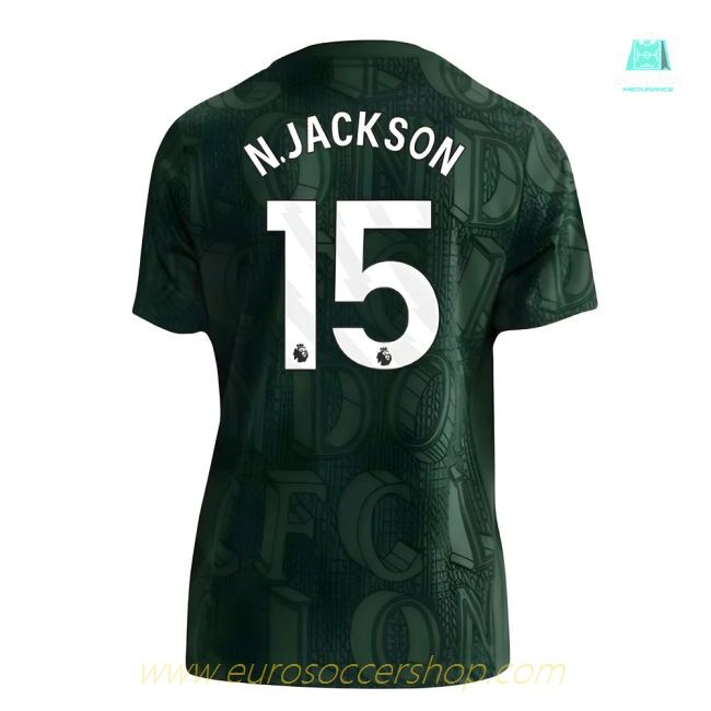 2025-2026 Chelsea Pre Match Shirt (Green) - Kids (N.Jackson 15)
