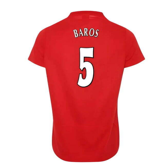 retro Liverpool FC 2005 Istanbul Home Shirt (Womens) (Baros 5)