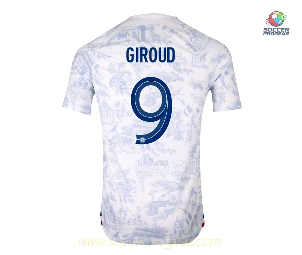 GIROUD 2022 WORLD CUP AWAY FRENCH TEAM JERSEY