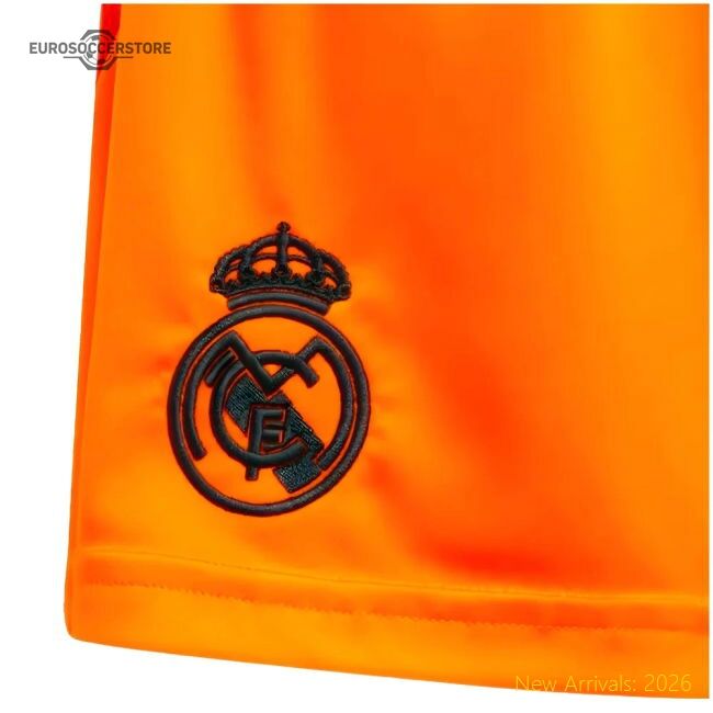 2024-2025 Real Madrid Away Shorts (orange) - Kids - Budget-friendly