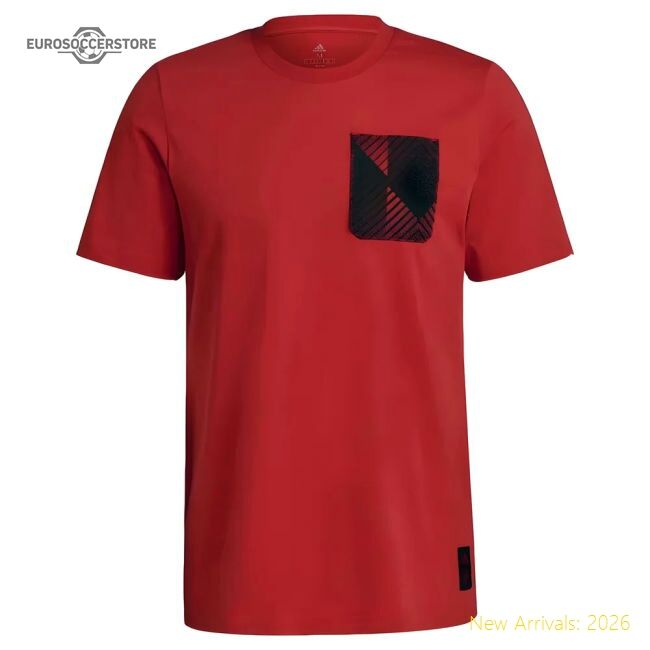 Official Man Utd 2021-2022 Str Graphic Tee (red) - Premium Quality