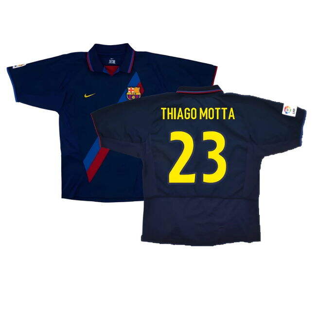 Barcelona 2003-04 Third Shirt ((Very Good) XXL) (Thiago Motta 23)