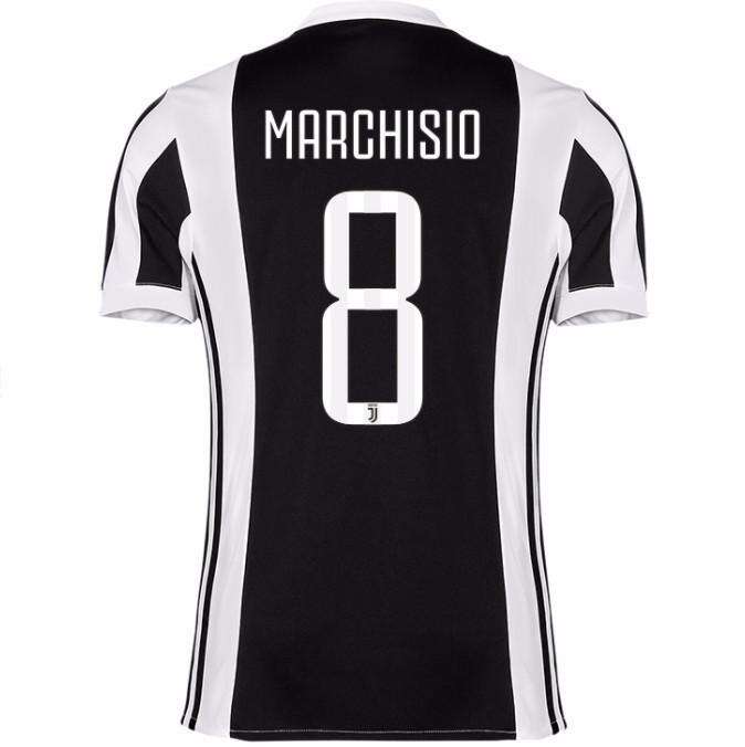 Juventus Home 201718 Marchisio 8 Soccer Jersey Shirt - Official