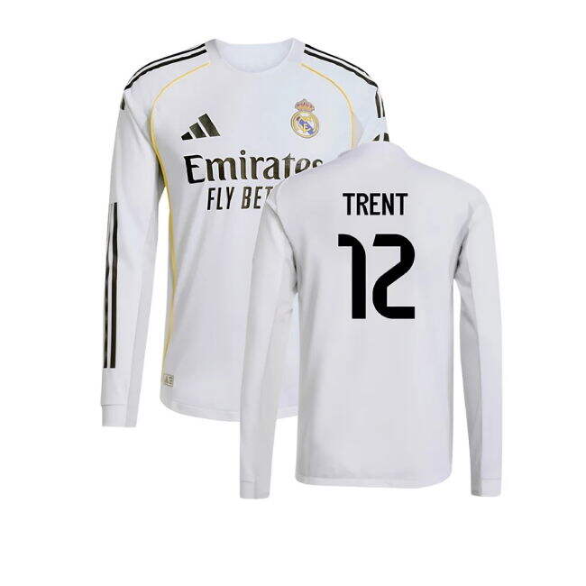 2025-2026 Real Madrid Home Official Licensed Football Shirt (Trent 12)