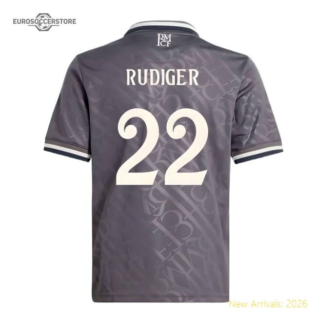 2024-2025 Real Madrid Third Top-tier Jersey Rudiger Puma Drycell