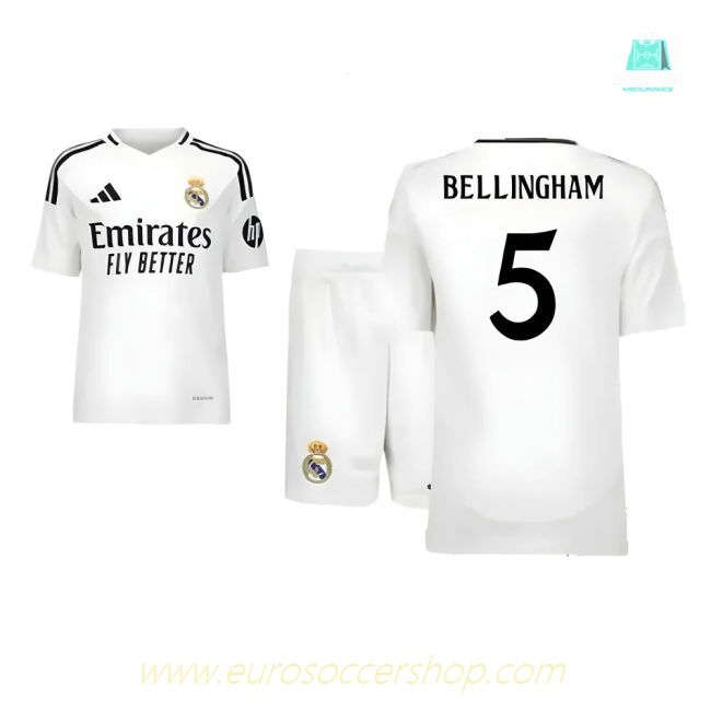 2024-2025 Real Madrid Home Youth Kit (Bellingham 5)