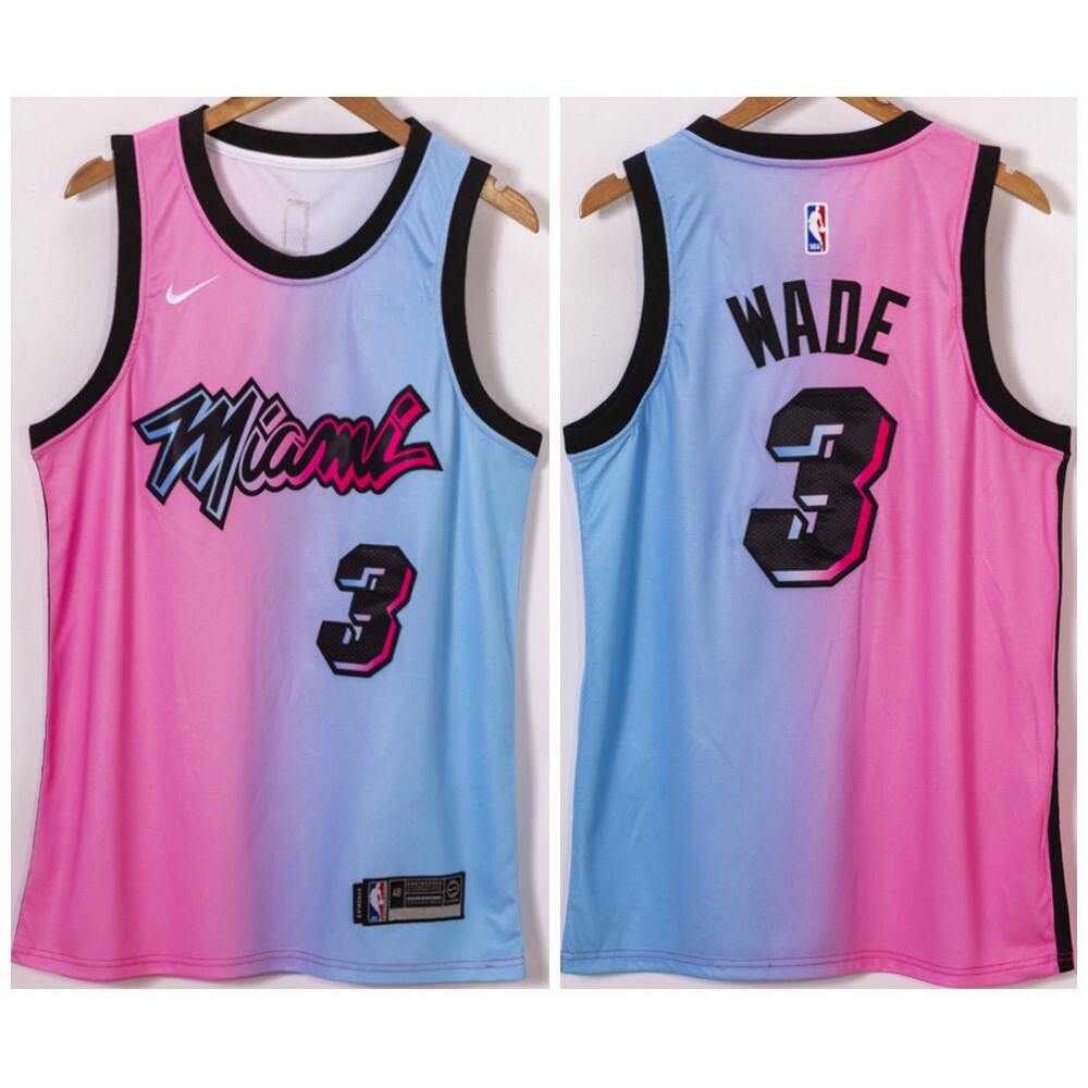 Fan Favorite Premium Men's Miami Heat #3 Dwyane Blue Basketball Jersey