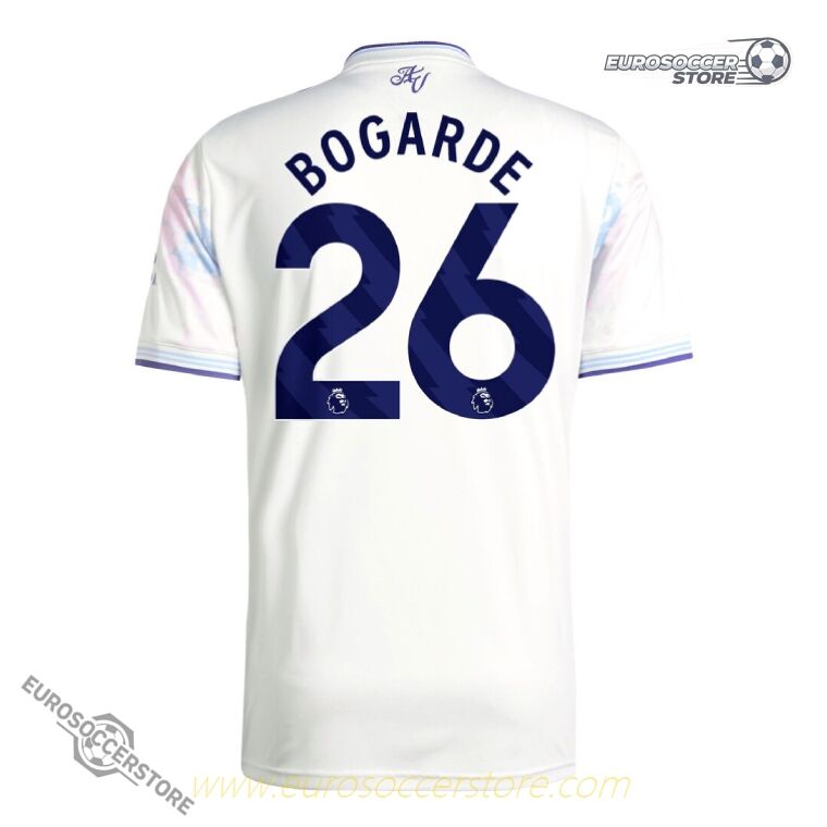 Aston Villa 25-26 Season Third Jersey with BOGARDE 26 Printing