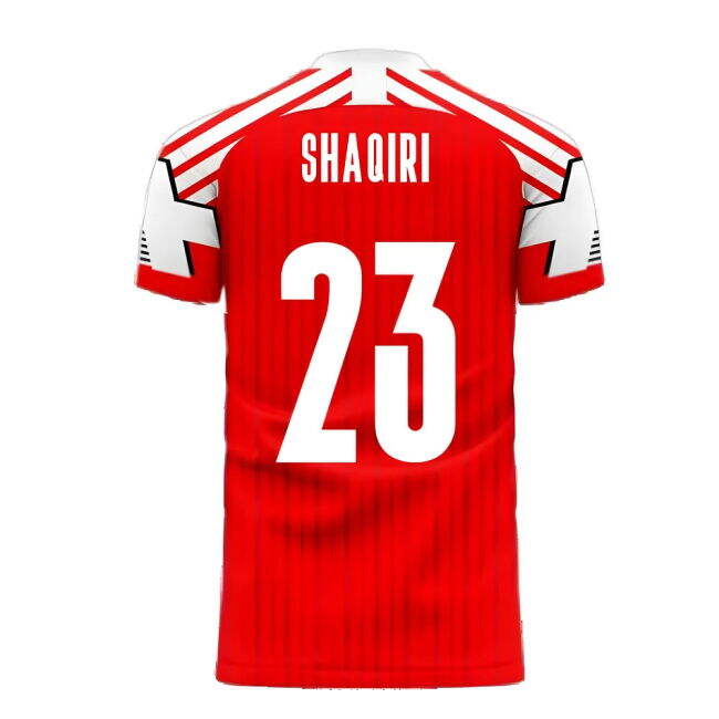 Switzerland 2025-2026 Retro Concept Football Kit (Libero) (SHAQIRI 23)
