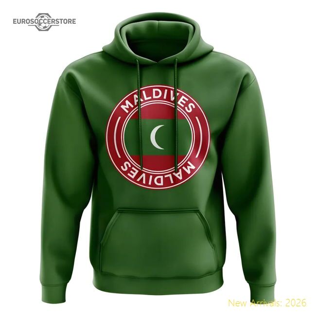 Durable Maldives Football 20242025 Regular Hoodie Quickdry