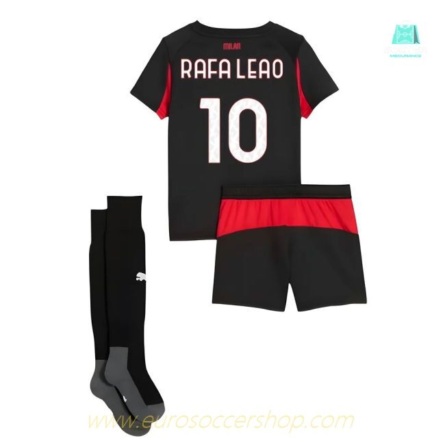 2025-2026 AC Milan Home Mini Kit (Rafa Leao 10)