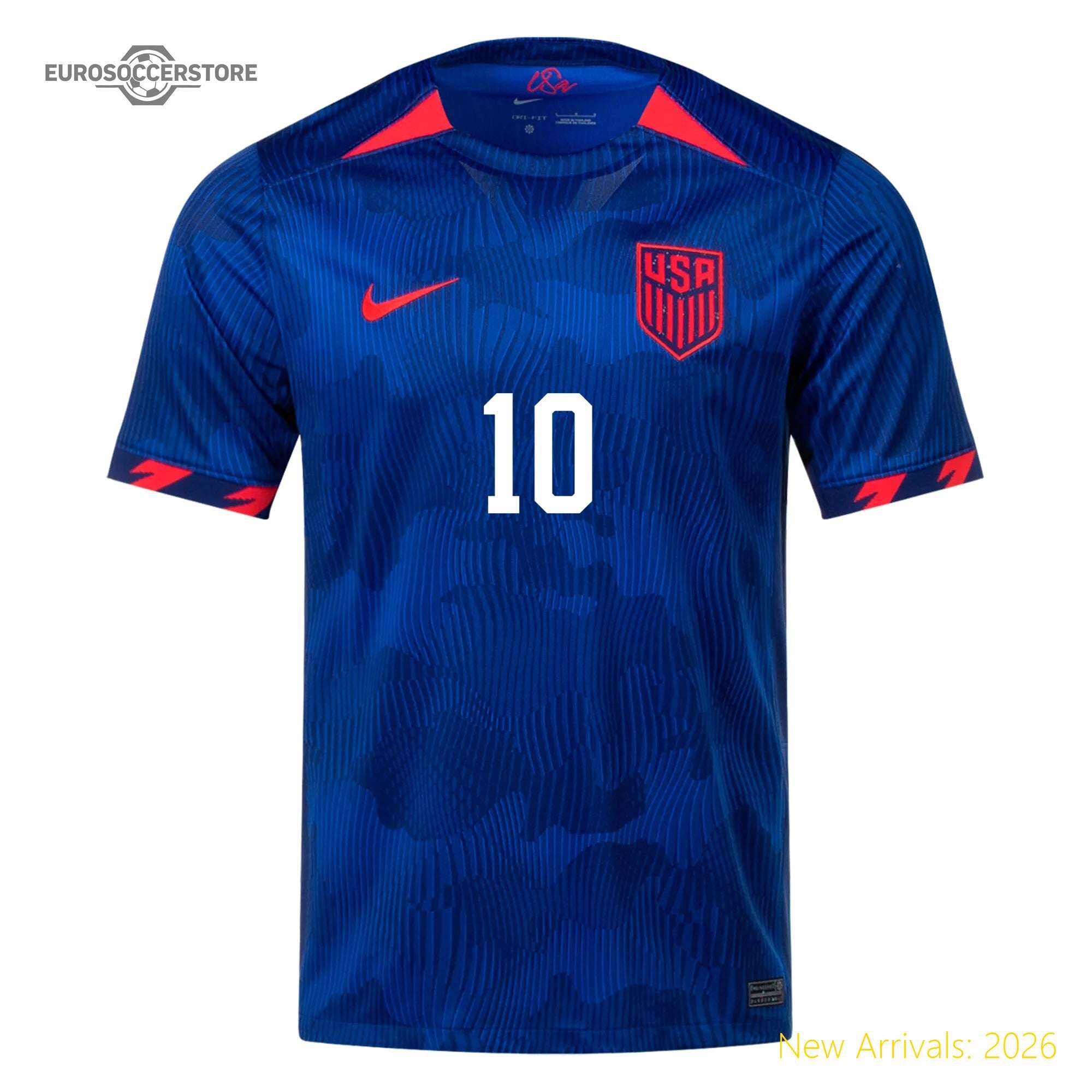 Officially Licensed Durable Men Usa Midfield Maestro Away Jersey 2023