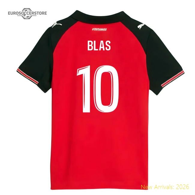 Supporter 2025-2026 Stade Rennais Home Shirt (Kids) (Blas 10)