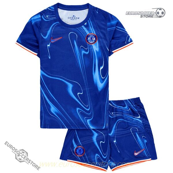 Youth Chelsea Home Football Jersey Set 2024-2025 Season
