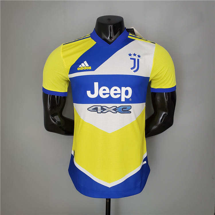 Juventus 21-22 Third YellowBlue Soccer Jersey Football Shirt Player