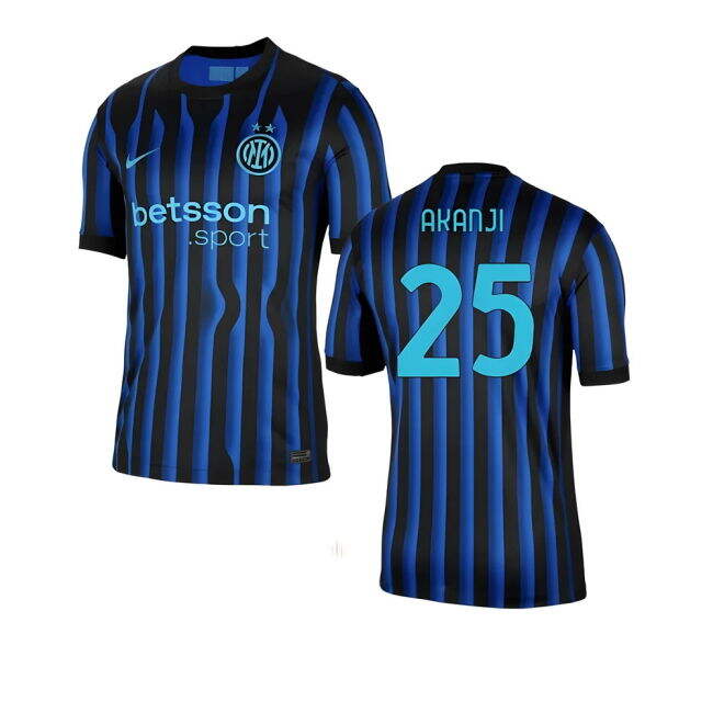 Top Quality Inter Milan 2025-2026 Home Strip (Akanji 25)