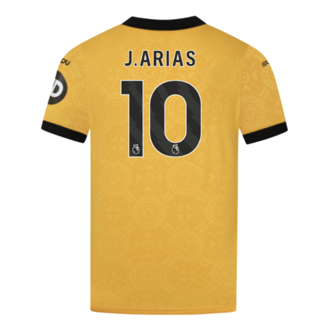 Certified 2025-2026 Wolves Home Shirt (J.Arias 10) Perfect Fit