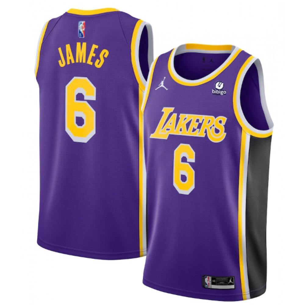 Pro Grade LeBron James6 Los Angeles Lakers Purple Jersey - City...