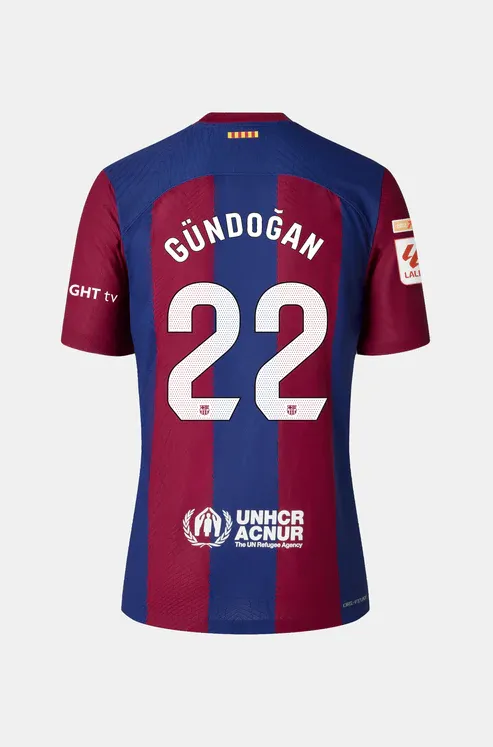 Barcelona GÜNDOĞAN 22 Home Jersey for the 23-24 Season