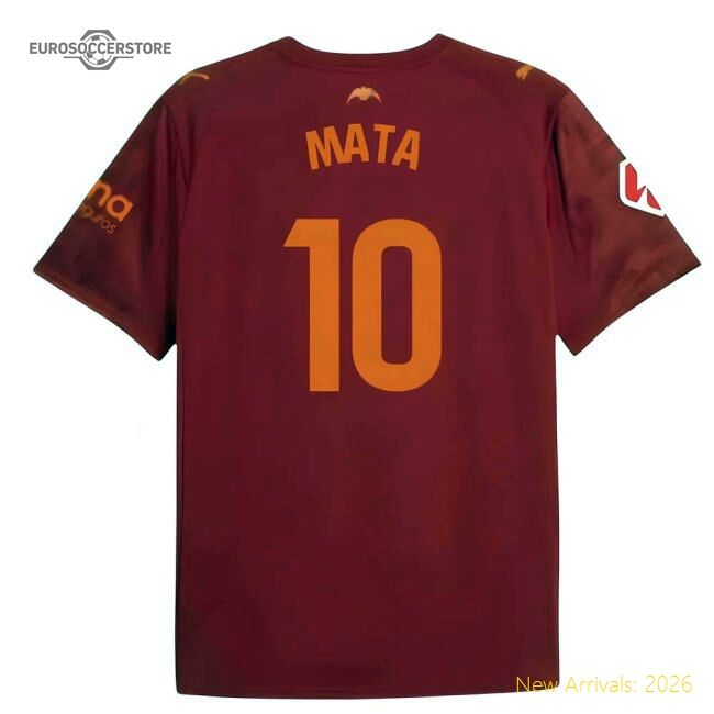 Luxury 2025-2026 Valencia Cf Second Jersey (kids) (mata 10)
