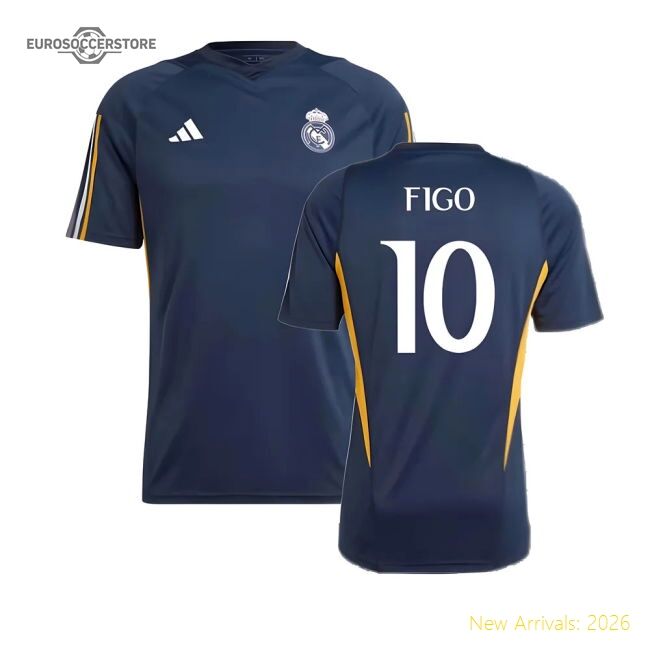 2023-2024 Real Madrid Training Shirt (legend Ink) (figo 10)