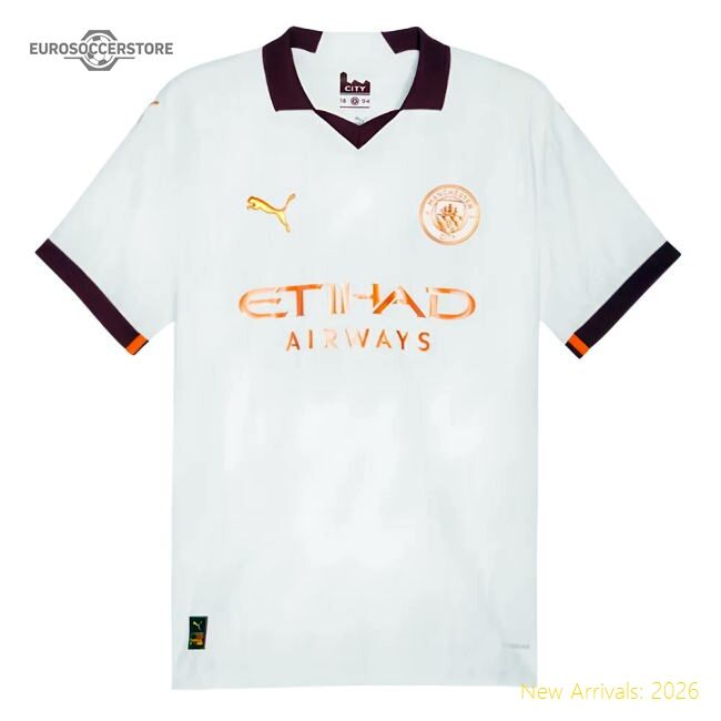 Elite Away Premier League Team De Bruyne Jersey 2023-2024 Stretchy