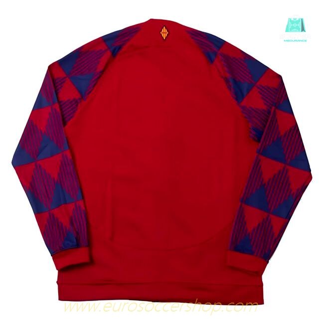 2023-2024 Barcelona Academy Full Zip Knit Jacket (Noble Red)