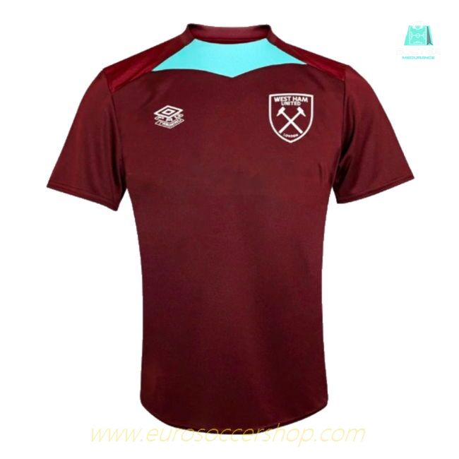 2024-2025 West Ham Training Jersey (Wine) - Kids (Soucek 28)