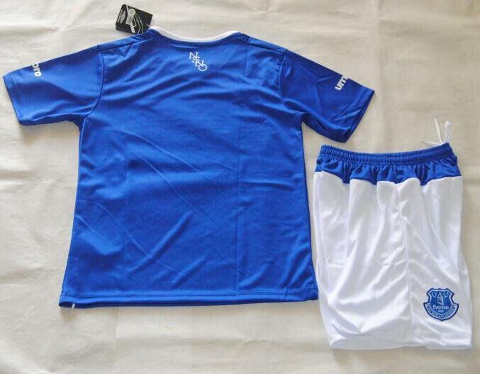 High Performance Kids Everton 2015-16 Home Soccer KitShirtShorts