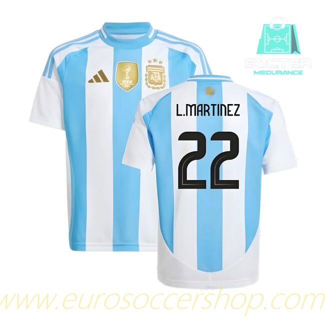 World Cup 2024-25 Edition Argentine National Team Home Kit Youth Version (L.MARTINEZ 22)